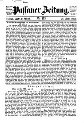 Passauer Zeitung Freitag 26. Juni 1857