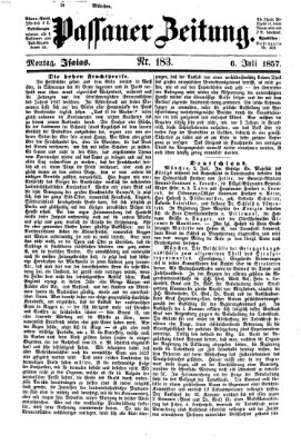 Passauer Zeitung Montag 6. Juli 1857