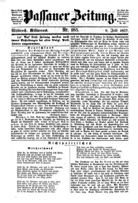 Passauer Zeitung Mittwoch 8. Juli 1857