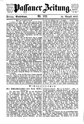 Passauer Zeitung Freitag 14. August 1857