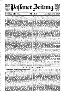 Passauer Zeitung Samstag 14. November 1857