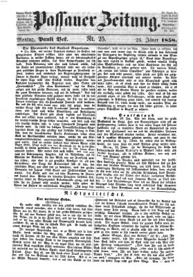 Passauer Zeitung Montag 25. Januar 1858