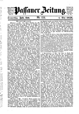 Passauer Zeitung Donnerstag 6. Mai 1858