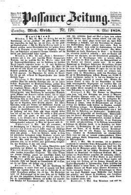 Passauer Zeitung Samstag 8. Mai 1858