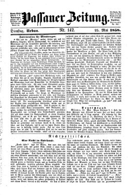 Passauer Zeitung Dienstag 25. Mai 1858