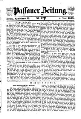 Passauer Zeitung Freitag 4. Juni 1858