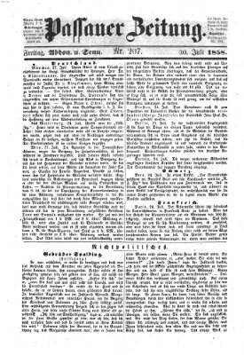 Passauer Zeitung Freitag 30. Juli 1858