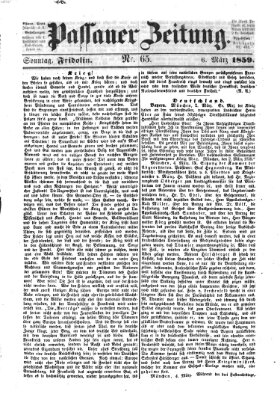 Passauer Zeitung Sonntag 6. März 1859