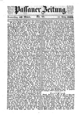 Passauer Zeitung Donnerstag 10. März 1859