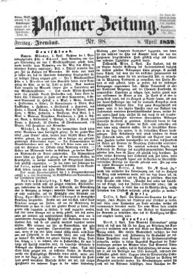 Passauer Zeitung Freitag 8. April 1859