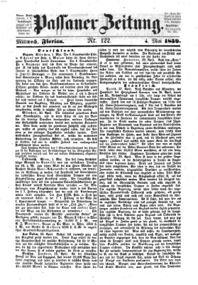 Passauer Zeitung Mittwoch 4. Mai 1859