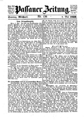 Passauer Zeitung Sonntag 8. Mai 1859