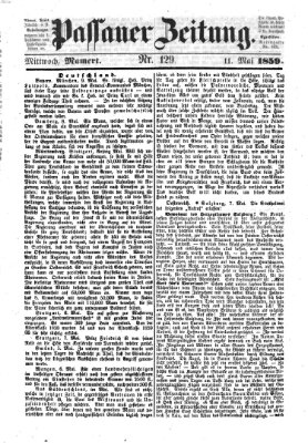 Passauer Zeitung Mittwoch 11. Mai 1859