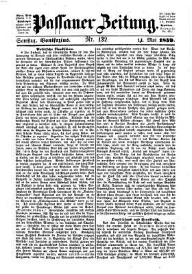 Passauer Zeitung Samstag 14. Mai 1859