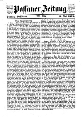 Passauer Zeitung Dienstag 17. Mai 1859