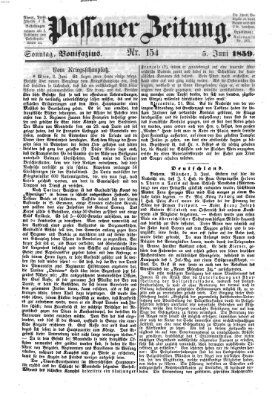 Passauer Zeitung Sonntag 5. Juni 1859