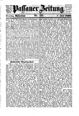 Passauer Zeitung Dienstag 7. Juni 1859