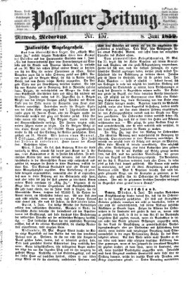 Passauer Zeitung Mittwoch 8. Juni 1859