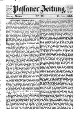 Passauer Zeitung Montag 13. Juni 1859