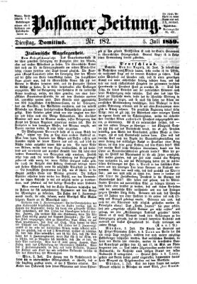 Passauer Zeitung Dienstag 5. Juli 1859