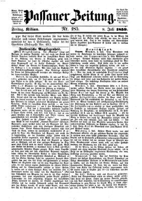 Passauer Zeitung Freitag 8. Juli 1859