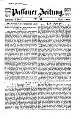 Passauer Zeitung Samstag 7. April 1860