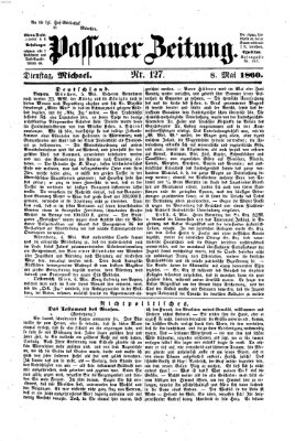 Passauer Zeitung Dienstag 8. Mai 1860