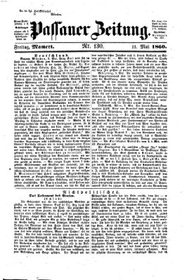 Passauer Zeitung Freitag 11. Mai 1860