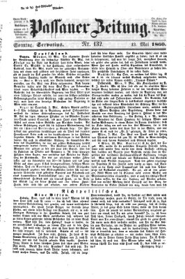 Passauer Zeitung Sonntag 13. Mai 1860