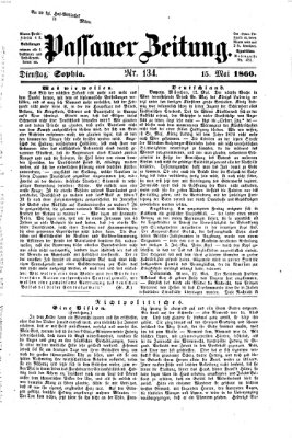 Passauer Zeitung Dienstag 15. Mai 1860