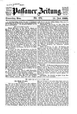 Passauer Zeitung Donnerstag 28. Juni 1860