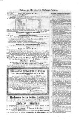 Passauer Zeitung Sonntag 15. April 1860