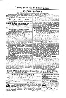 Passauer Zeitung Donnerstag 18. Oktober 1860