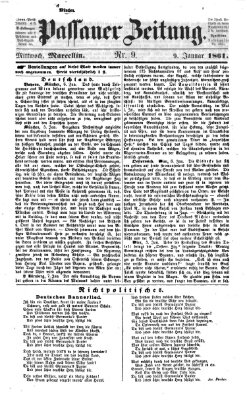 Passauer Zeitung Mittwoch 9. Januar 1861