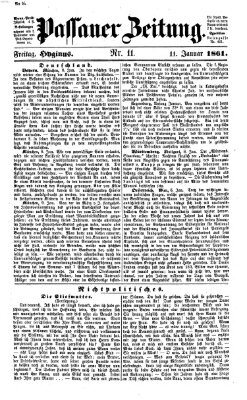 Passauer Zeitung Freitag 11. Januar 1861