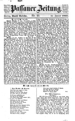 Passauer Zeitung Freitag 25. Januar 1861