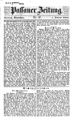 Passauer Zeitung Mittwoch 6. Februar 1861