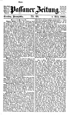 Passauer Zeitung Samstag 9. März 1861