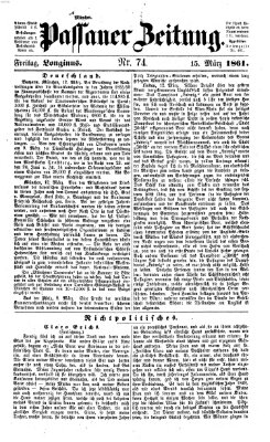 Passauer Zeitung Freitag 15. März 1861