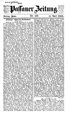 Passauer Zeitung Freitag 12. April 1861