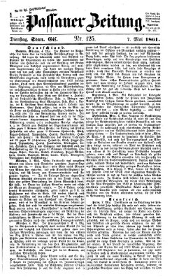 Passauer Zeitung Dienstag 7. Mai 1861