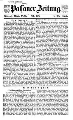 Passauer Zeitung Mittwoch 8. Mai 1861