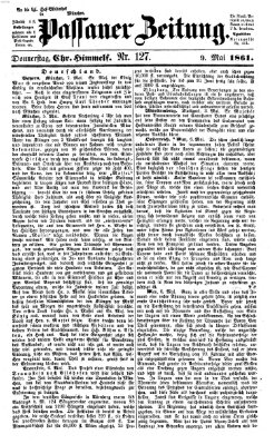 Passauer Zeitung Donnerstag 9. Mai 1861