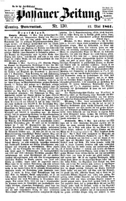 Passauer Zeitung Sonntag 12. Mai 1861