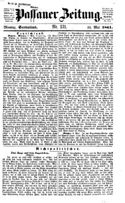 Passauer Zeitung Montag 13. Mai 1861