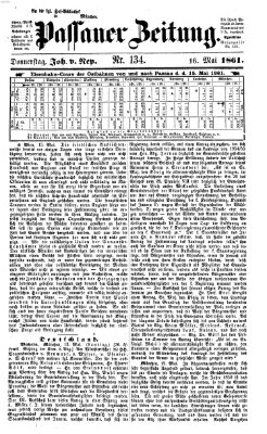 Passauer Zeitung Donnerstag 16. Mai 1861