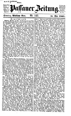 Passauer Zeitung Sonntag 26. Mai 1861