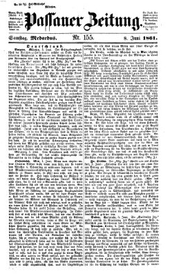 Passauer Zeitung Samstag 8. Juni 1861