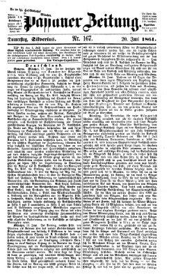 Passauer Zeitung Donnerstag 20. Juni 1861