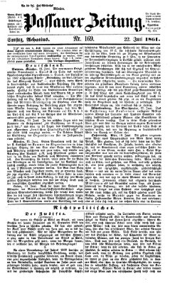 Passauer Zeitung Samstag 22. Juni 1861